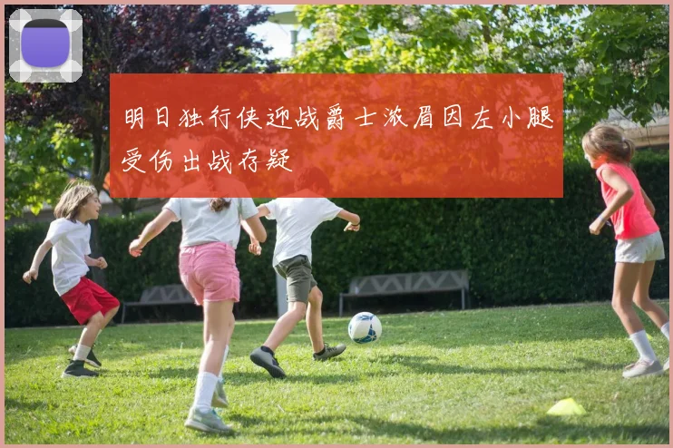明日独行侠迎战爵士浓眉因左小腿受伤出战存疑